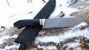 Кованый «Пчак» из дамасской стали