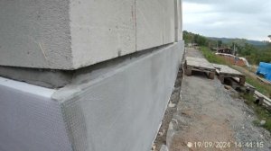 Дом из газоблока, своими руками. Второй этаж армопояс.