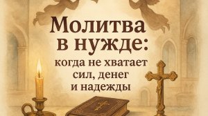 Молитва в нужде: когда не хватает сил, денег и надежды