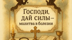 ГОСПОДИ, ДАЙ СИЛЫ - молитва в БОЛЕЗНИ