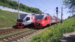 ЭП2Д-0265 сообщением Новосибирск-Главный-Искитим и ЭП2ДМ-0255 сообщением Тогучин-Новосибирск-Главный