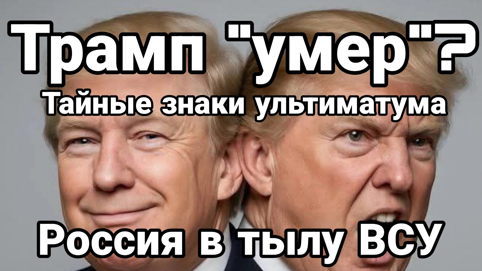 ТРАМП "УМЕР" ? Тайные знаки ультиматума Россия в тылу ВСУ