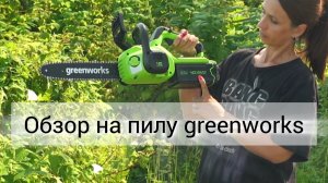 Аккумуляторная пила greenworks. Обзор