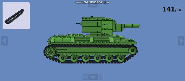Танк КВ-2 из ЛЕГО (Инструкция по сборке) смотреть онлайн