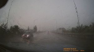 Вчерашний дождик по пути в аэропорт "Сталинград"