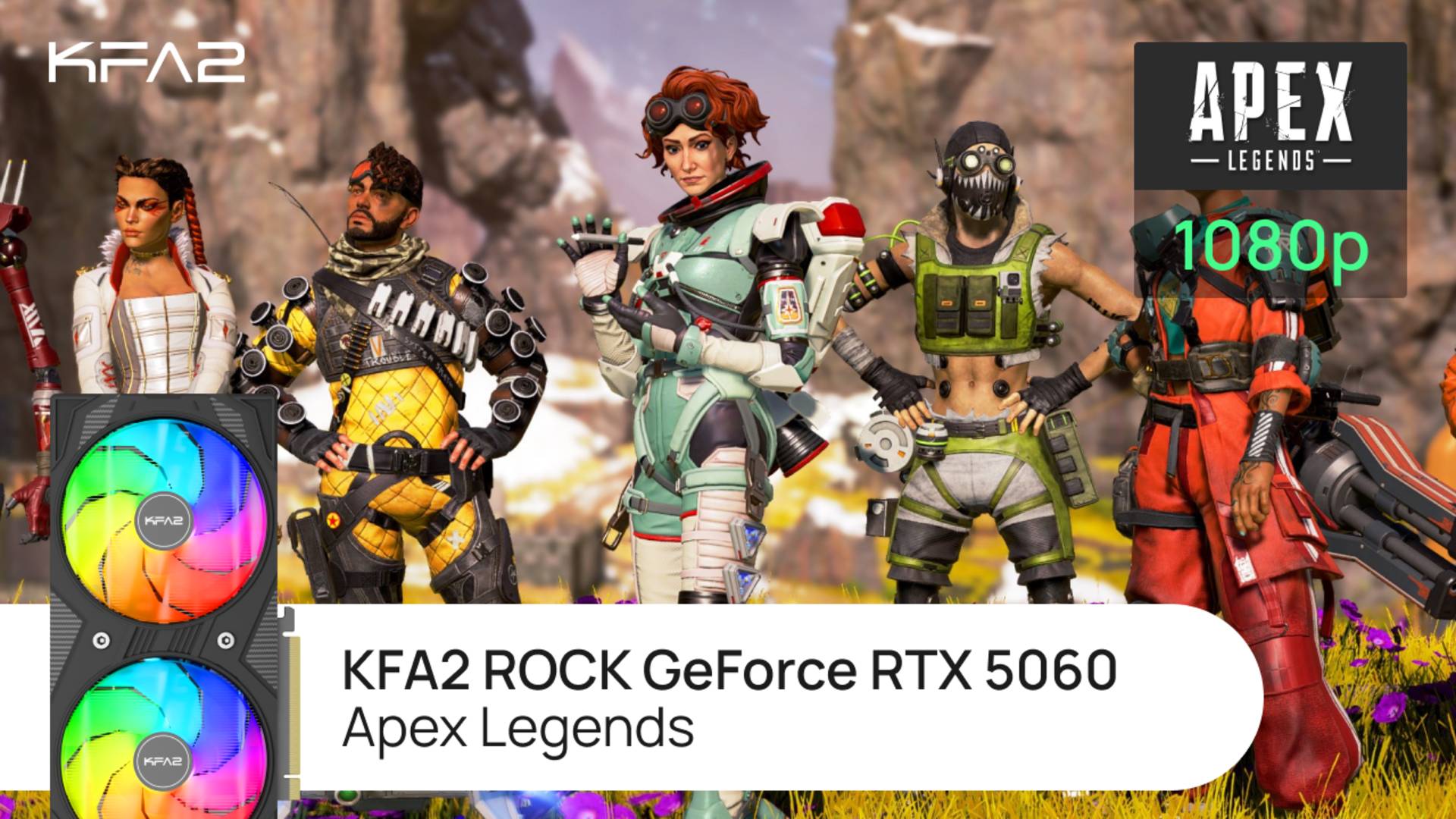 Тест видеокарты KFA2 ROCK GeForce RTX 5060 | Apex Legends | 1080p (Full HD) разрешение смотреть онлайн