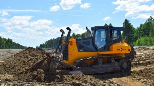 Бульдозер D10 ДСТ-Урал. Работа / Bulldozer D10 DST-Ural. Work.