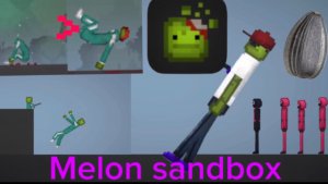 Это melon sandbox? И игра в кальмара прямо тут! Первый раз