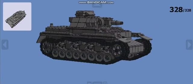 Танк PZ-4e из ЛЕГО (Инструкция по сборке) смотреть онлайн
