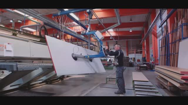 Вакуумный шланговый рукавный подъёмник, TAWI AB. Подъём и перемещение панелей весом 30-300 кг смотреть онлайн