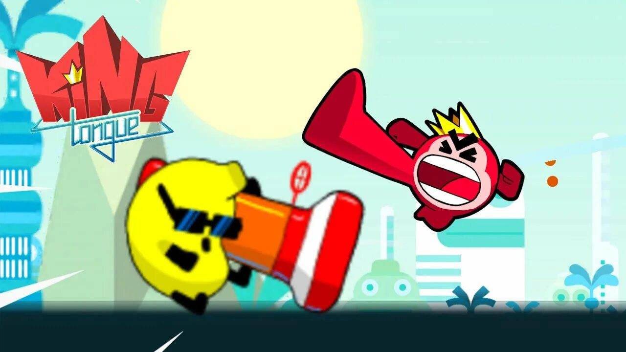 King Tongue №1 Игровой мультфильм для детей про короля который сражается с лимонами. смотреть онлайн