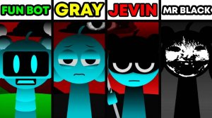 🎭 INCREDIBOX SPRUNKI | SPECIAL TREATMENT: FUN BOT, GRAY, JEVIN, MR.BLACK! 💀