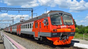 Электропоезд ЭД9М-0030. Покатушки от Красного Бойца до Усть-Тальменской+компрессор.