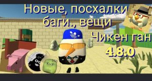 новые посхалки, вещи, баги, в чикен ган 4.8.0