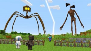 МАЙНКРАФТ НУБИК ВЫЖИВАНИЕ ОТ СИРЕНОГОЛОВЫЙ И ХАУСХЕД В MINECRAFT