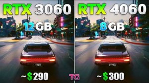RTX 4060 vs RTX 3060 - Test in 10 Games