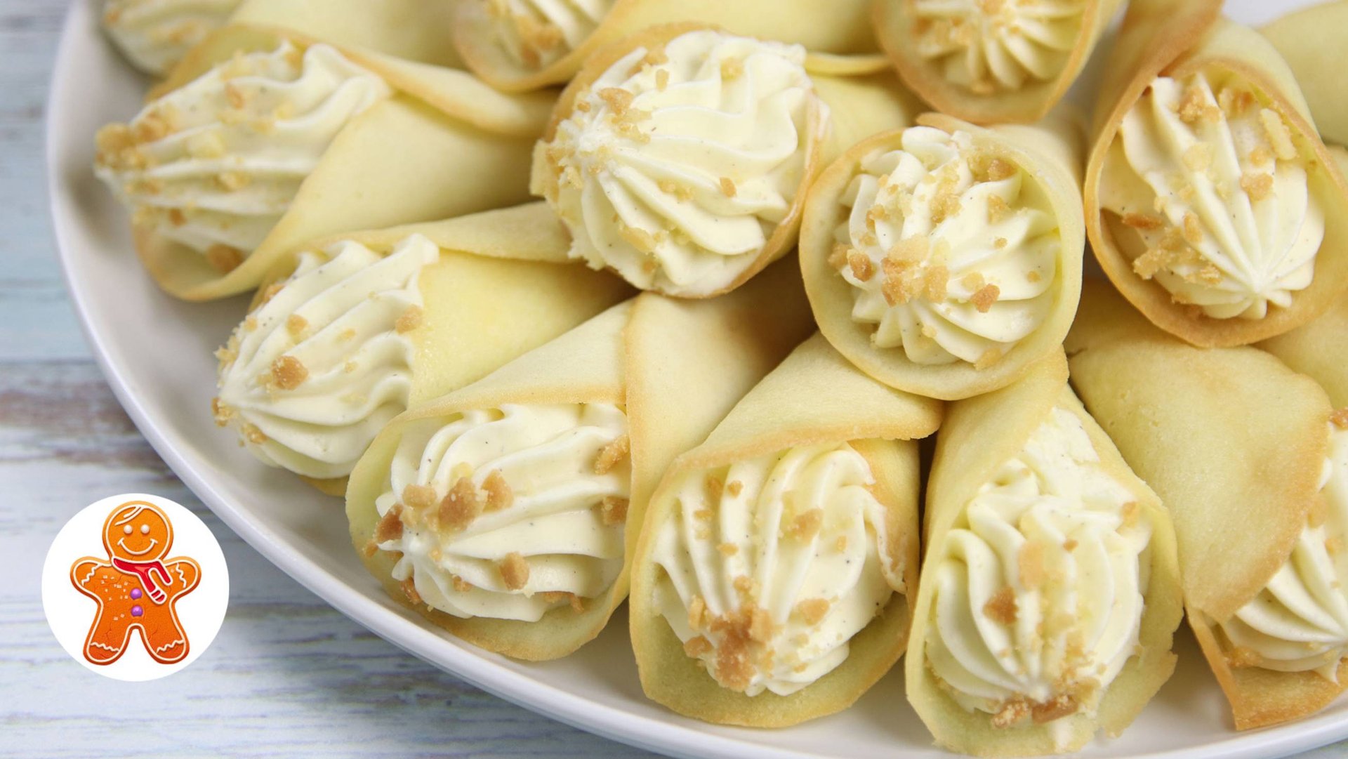 Сахарные рожки с кремом без вафельницы ✧ Легкий и простой рецепт смотреть онлайн