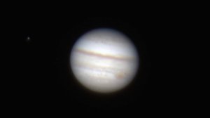 Планета Юпитер в телескоп, реальное видео