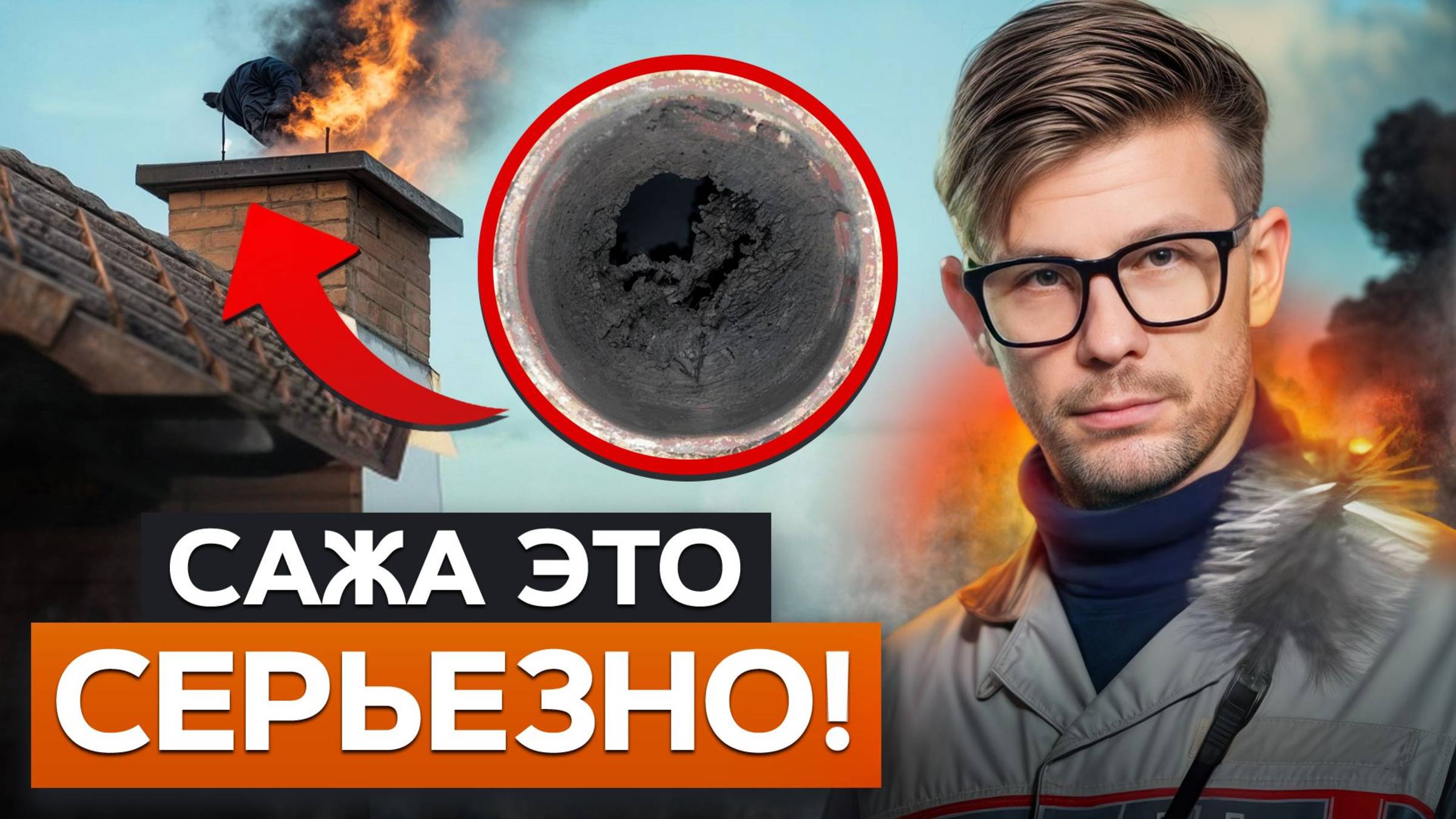 СТРАШНЫЕ последствия САЖИ в дымоходе! / Признаки и причины сажи в дымоходе и способы борьбы с ней! смотреть онлайн