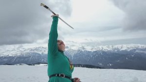 Художественная фланкировка шашками "Каким ты был, таким ты и остался"