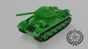 Танк Т-34/76 из ЛЕГО (инструкция по сборке) (версия 2)