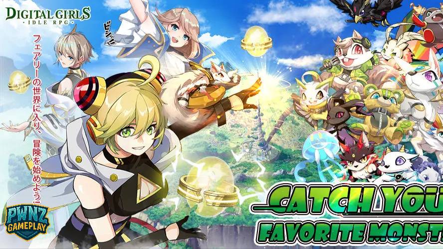 Digital Girls Idle RPG Gameplay Android iOS Games Фрагмент игры на Андроид смотреть онлайн