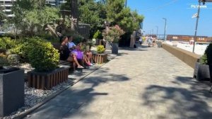 СОЧИ Адлер пляж Мандарин и пляж Чайка сегодня 5 августа 2025. Какая погода в Адлере сейчас.