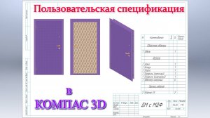 💥Пользовательский стиль спецификации в Компас 3d