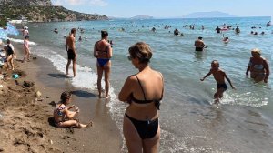 Крым 2025 ОЧЕРЕДЬ в Море! Пляжи забиты! Новый Свет, Прогулка по Набережной. Крым 5 августа