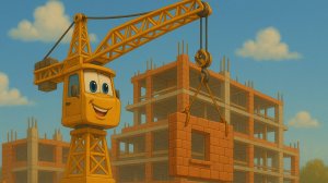 Подъёмный кран🎶|  Детские песенки | Детские песенки для детей| Детские песенки для малышей слушать