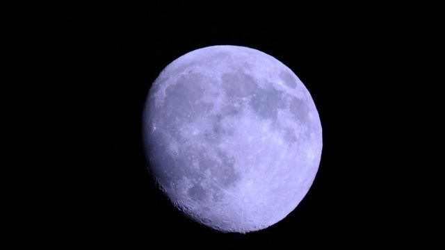 Голубая Луна, диск Луны в телескоп смотреть онлайн