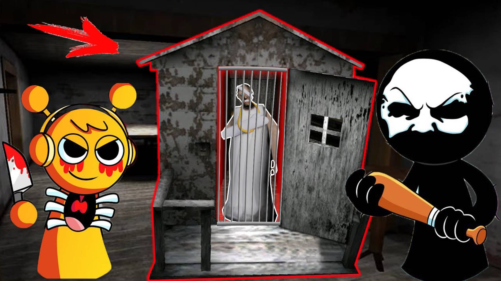 ЗЛЫЕ СПРУНКИ УКРАЛИ ДОМ БАБКИ ГРЕННИ В МАЙНКРАФТ смотреть онлайн