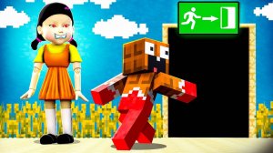 МЫ НАШЛИ СЕКРЕТНЫЙ *ВЫХОД* ИЗ ИГРЫ В КАЛЬМАРА В МАЙНКРАФТ!