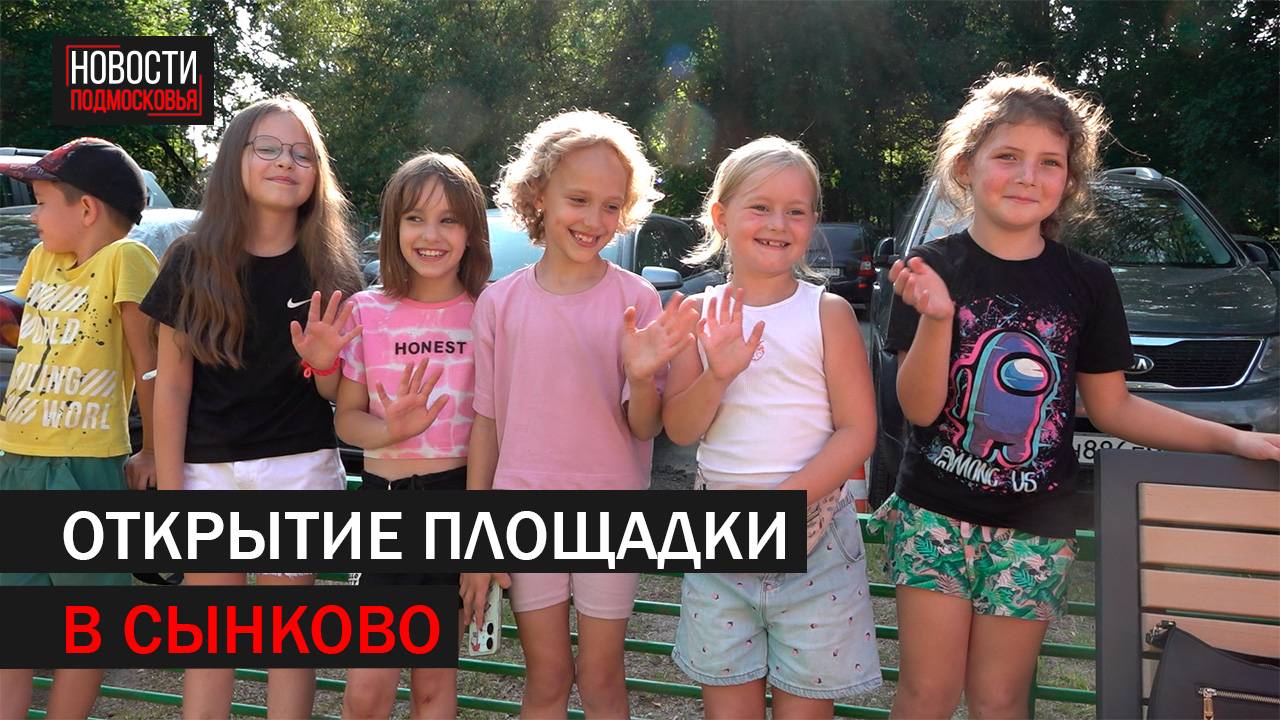 Открытие детской площадки в Сынково смотреть онлайн