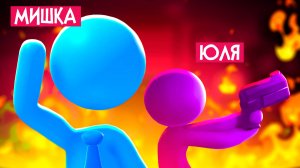 ДРАКА СТИКМЕНОВ НА ДВОИХ - Попали на работу и устроили УГАРНУЮ разборку ♦ Stick it to the Stickman