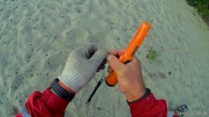 Поиск металлоискателем Minelab X-Terra Pro на песке