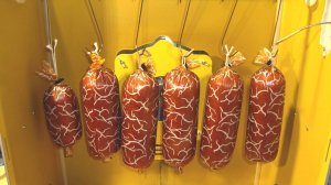 Колбаса Чоризо Лайт горячего копчения в домашней термокамере