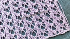 Великолепная сетка для вязания туники, кардигана 🔥 Ажурный узор спицами