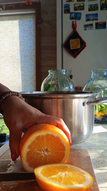 Варенье из чёрной смородины с апельсином