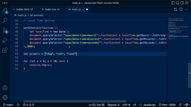 8. Loops For & For In смотреть онлайн
