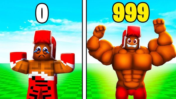 +1 БИЦЕПС КАЖДУЮ СЕКУНДУ! Я СТАЛ ГИГАНТСКИМ КАЧКОМ В РОБЛОКС!
