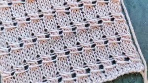 Универсальный простой узор для вязания джемпера, палантина