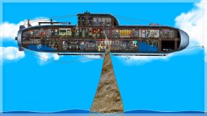 КОРАБЛИ С ЛЮДЬМИ ПАДАЮТ НА ОСТРУЮ СКАЛУ! FLOATING SANDBOX