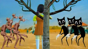 СИРЕНОГОЛОВЫЕ ПРОТИВ КАРТУН КЭТОВ и Игра в Кальмара в РЕАЛЬНОЙ ЖИЗНИ