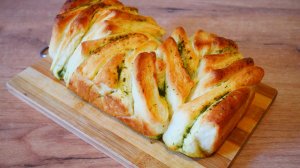 Хлеб ГАРМОШКА с зеленью и чесноком