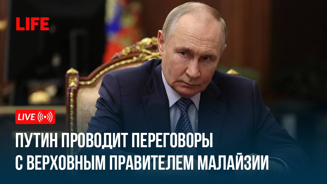 Путин проводит переговоры с Верховным правителем Малайзии султаном Ибрагимом смотреть онлайн