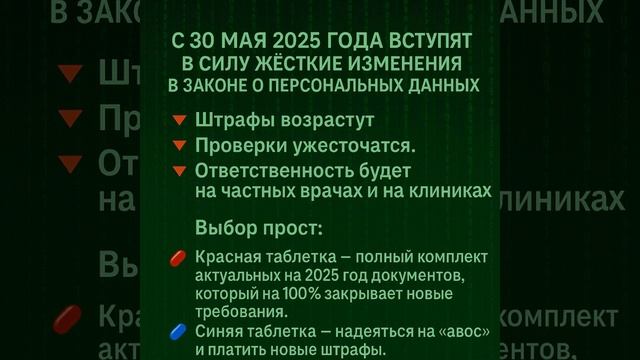 НОВАЯ РЕАЛЬНОСТЬ: С 30 мая 2025 г. вступят в силу жёсткие изменения в законе о персональных данных
