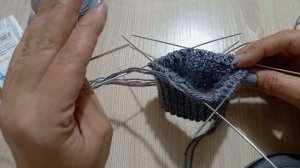 Узор для носков спицами