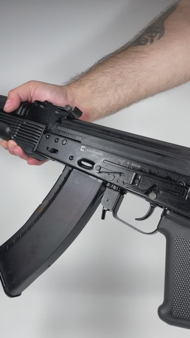 Макет учебный автомат Калашникова АК74М-М (ММГ складной приклад)