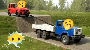 💫Тачки едут по недостроенной дороге в бимке и ЛОМАЮТСЯ🔥 BeamNG Drive